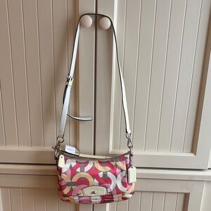 Coach Pink and Cream Crossbody Bag
